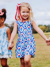 Short Leggy Romper - Star Spangled Banner